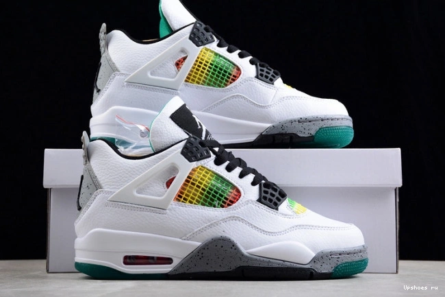 Green Lucid Rasta 4 AQ9129-100 Jordan Retro 0316